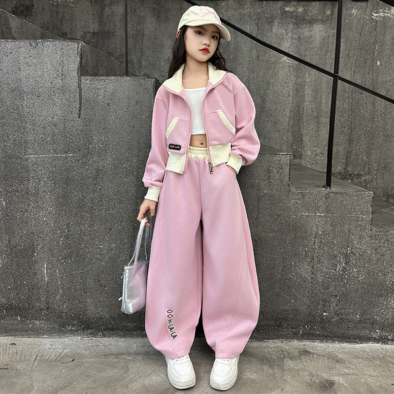 Running Gear Kids - 봄 가을 새로운 스포츠 소녀 의류