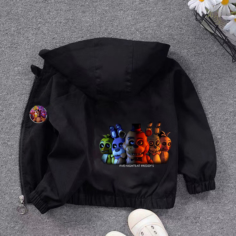 Running Gear Kids - Fnafs 후드 자켓 소년 소녀 Five
