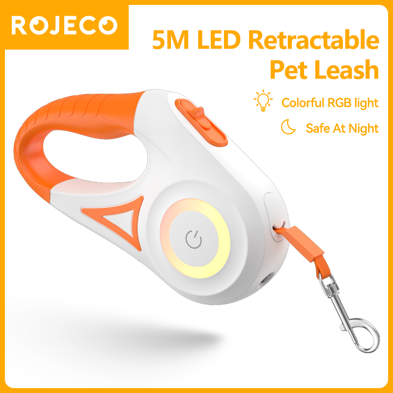 Running Gear Dog - ROJECO 5M 자동 개 가죽 끈