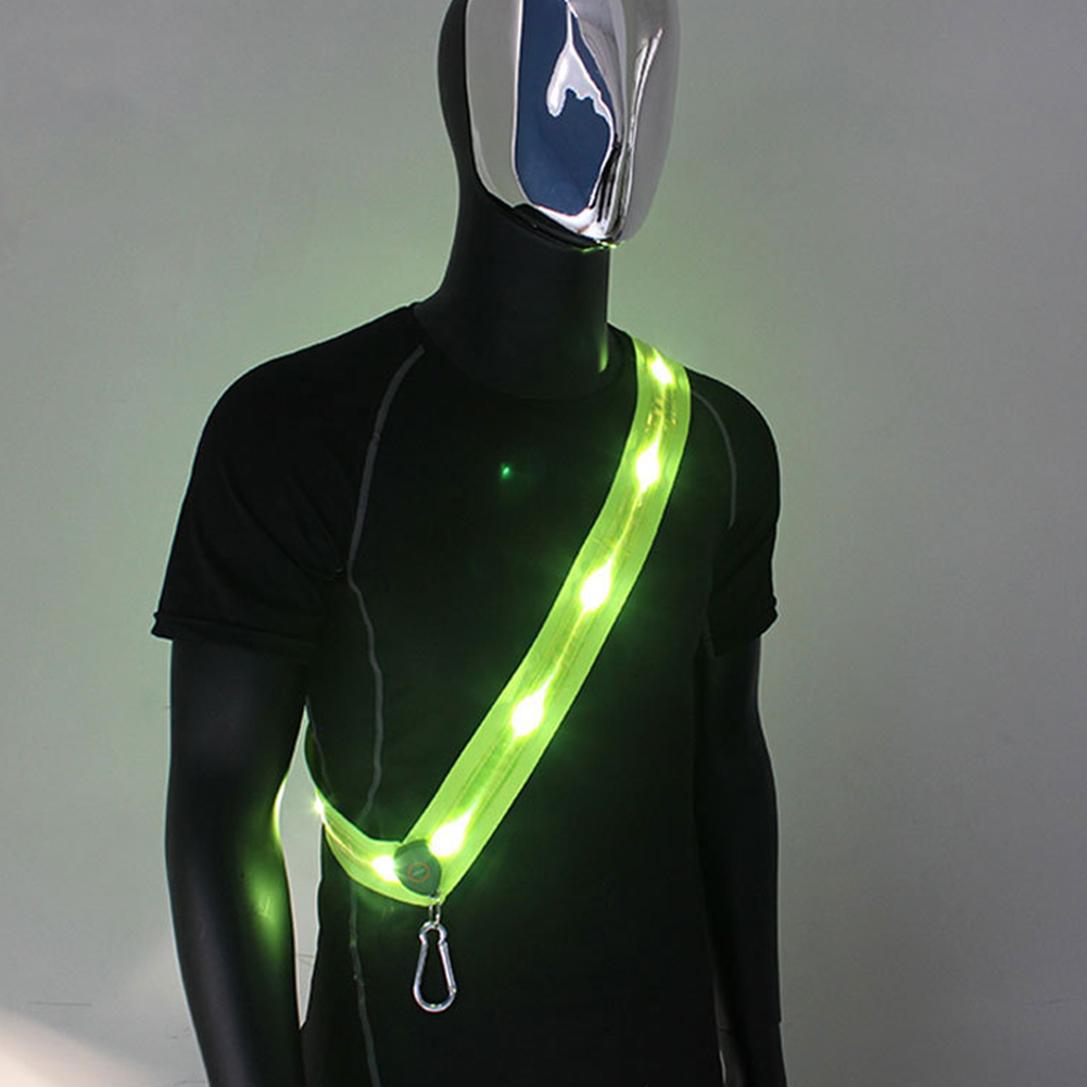 LED 러닝 벨트 남성 여성을위한 충전식 조명 어깨 끈 - Running Gear Outdoor 리뷰 및 가격