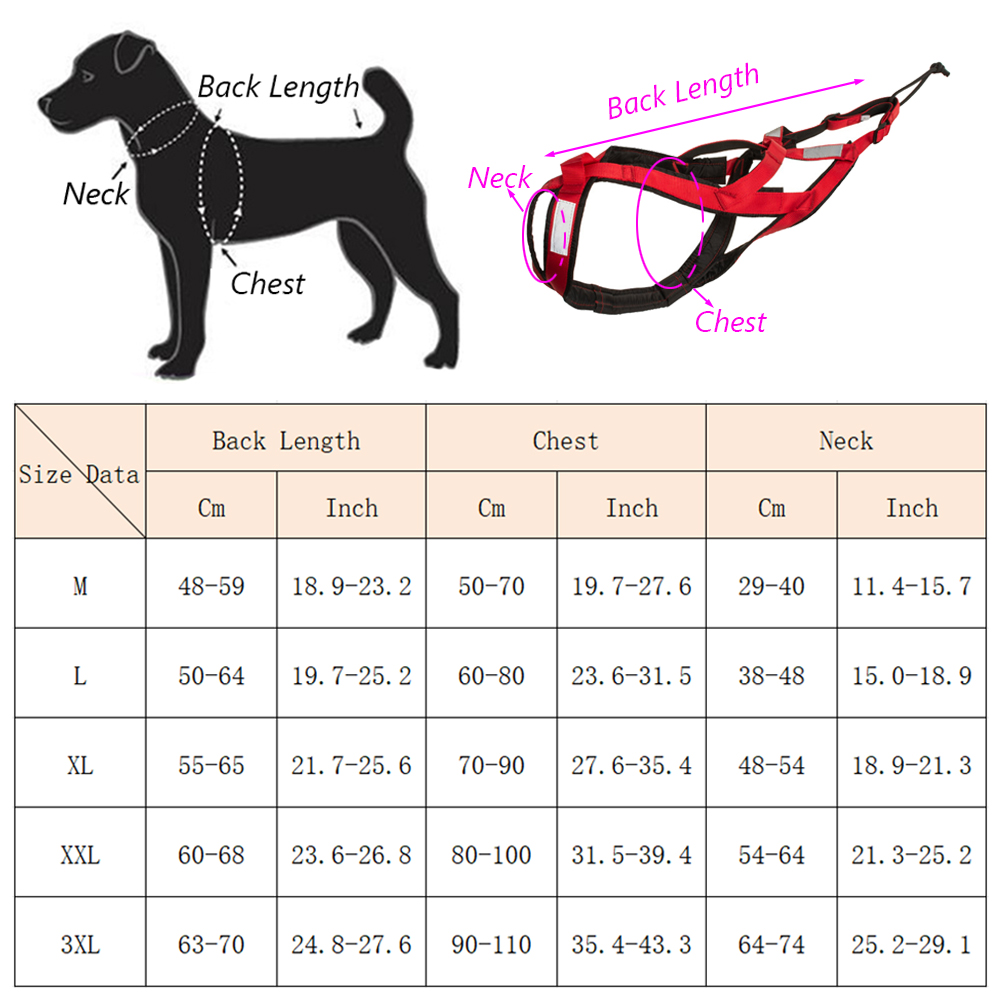 고품질 대형견 썰매 하네스 스키 러닝 애완견 하네스 ( - Running Gear Dog 리뷰 및 가격
