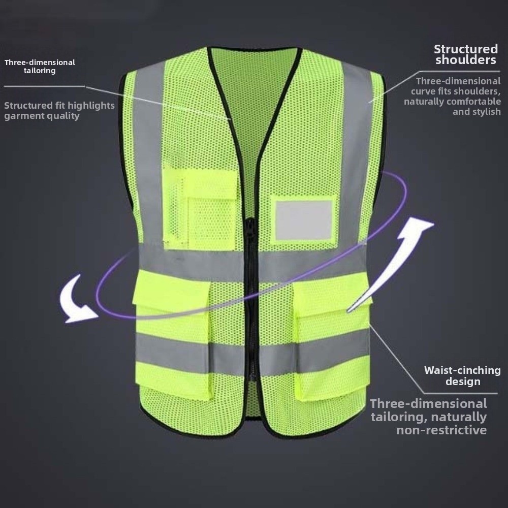 고가시성 반사 조끼 경고용 원사이즈 야외 안전복 주머니 - Running Gear Outdoor 리뷰 및 가격