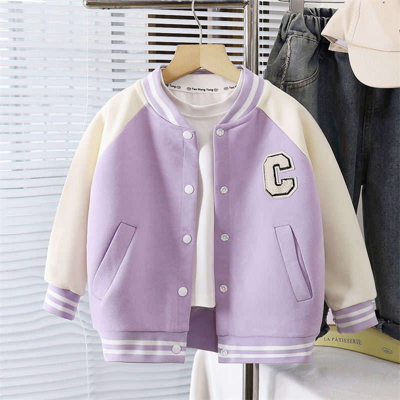 어린이 야구 재킷 소년 패션 코트 가을 소녀 편지 캐주 - Running Gear Kids 리뷰 및 가격