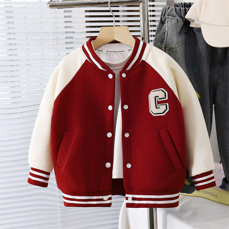 어린이 야구 재킷 소년 패션 코트 가을 소녀 편지 캐주 - Running Gear Kids 리뷰 및 가격