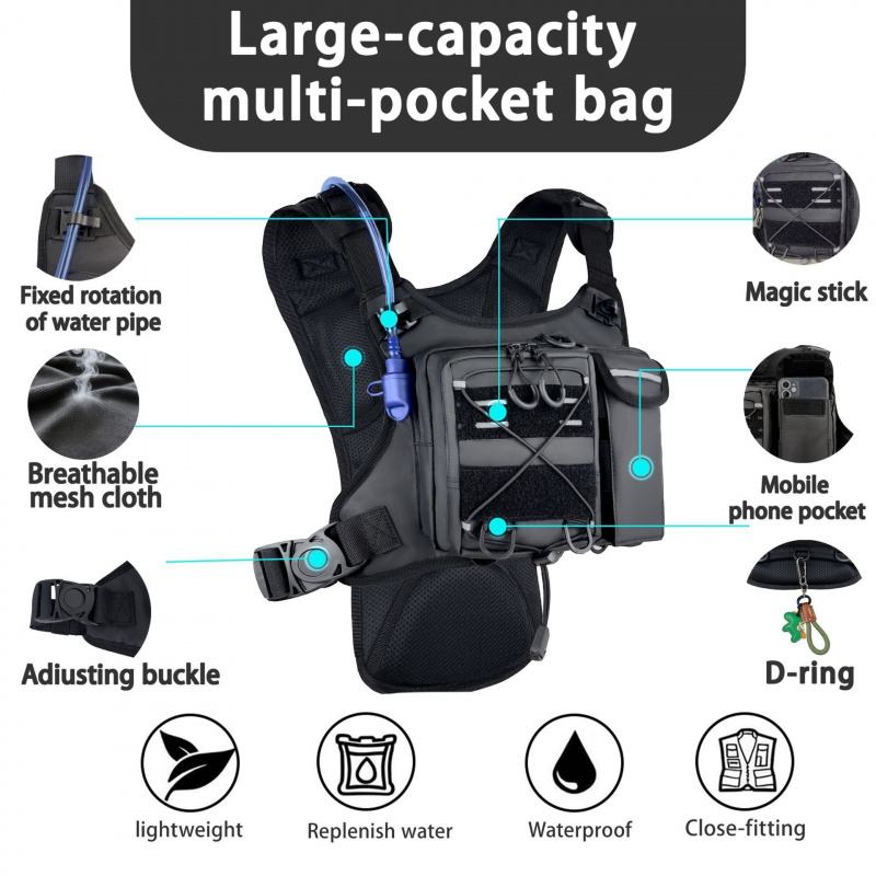 2026 신형 전술 조끼 가슴 가방 (2L 물 주머니  - Running Gear Essential 리뷰 및 가격