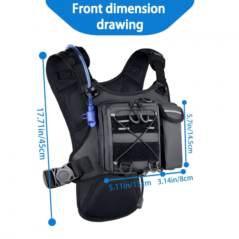 2026 신형 전술 조끼 가슴 가방 (2L 물 주머니  - Running Gear Essential 리뷰 및 가격